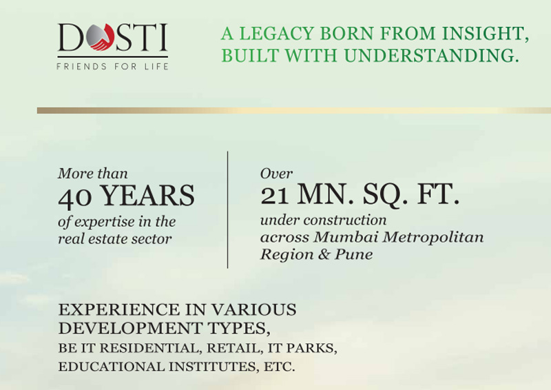 40+ Years of Trusted Legacy by Dosti Realty